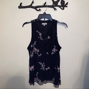 Chenault Tank Top With Floral Patterns